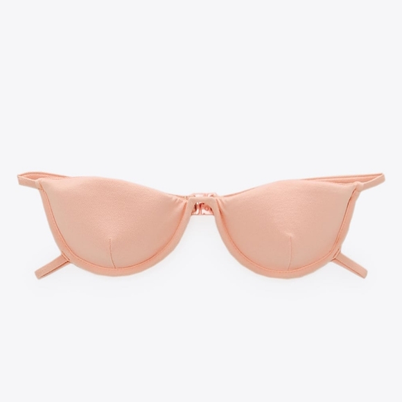 🪸ZARA BRAND NEW BANDEAU BIKINI TOP SIZE XL - Picture 2 of 8